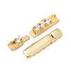925 Sterling Silver Micro Pave Clear Cubic Zirconia Bayonet Clasps STER-C016-01A-G-4