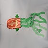 Polyester Halloween Theme Pumpkin Windsock Flag AJEW-WH20003-09-2