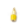 Brass Enamel Pendants KK-A268-03G-B04-1