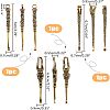 3Pcs 3 Style Brass EarPicks MRMJ-FH0001-21-2