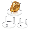 3Pcs 3 Styles Flat Round Acrylic Base Display Easel Stands ODIS-GA0001-59-1