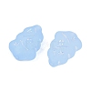 Frosted Transparent Acrylic Beads OACR-P029-04B-04-3