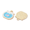 Alloy Enamel Pendants ENAM-O001-11C-G-2