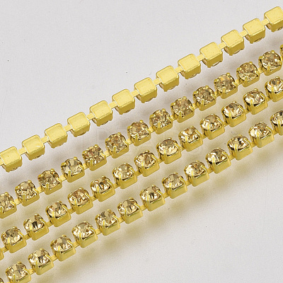 Electrophoresis Iron Rhinestone Strass Chains CHC-Q009-SS8.5-B09-1