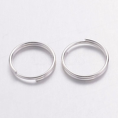 Silver Color Plated Iron Split Rings X-JRDS10mm-1
