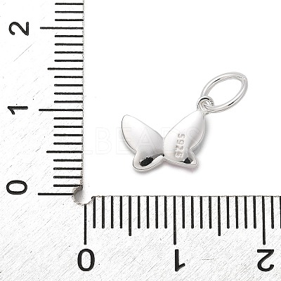 925 Sterling Silver Enamel Butterfly Charms STER-D300-28P-01-1
