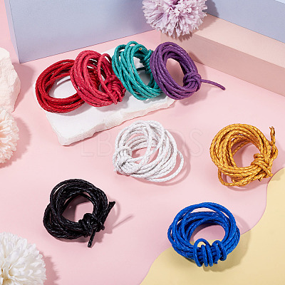 16m 8 Colors Braided Leather Cord WL-TA0001-10-1