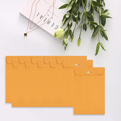 50Pcs Kraft Paper Clasp Envelopes for Storing AJEW-CP0009-98B-1