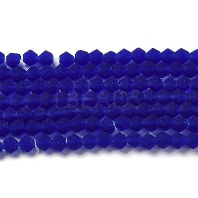 Imitate Austrian Crystal Frosted Glass Beads Strands X-EGLA-A039-T6mm-MD06-1