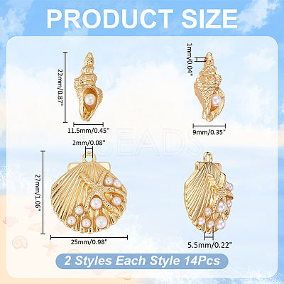 28Pcs 2 Styles Zinc Alloy Pendants FIND-WR0012-75-1