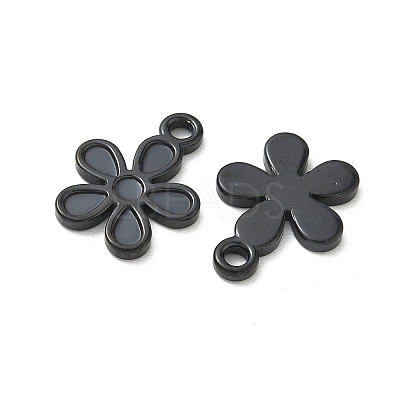 304 Stainless Steel Pendant Cabochon Settings for Enamel STAS-H240-35EB-02-1