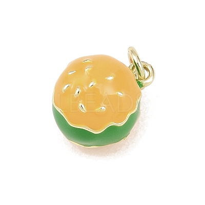 Brass Enamel Pendants KK-Z144-01G-03-1