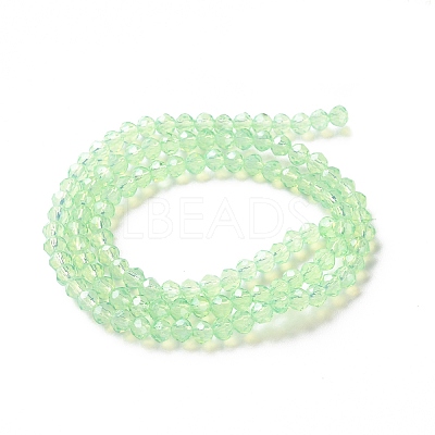 Baking Paint Transparent Glass Beads Strands LS-DGLA-A034-J4MM-D02-1