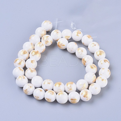 Natural Mashan Jade Beads Strands G-F670-A18-4mm-1