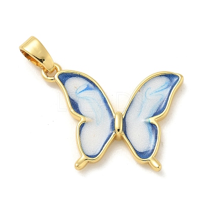 Brass Enamel Pendants KK-G517-01G-01-1