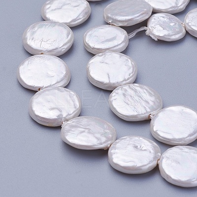 Shell Pearl Beads Strands BSHE-P030-01B-1