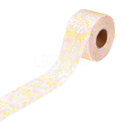 Polyester Elastic Sequin Ribbons OCOR-L045-A05-1