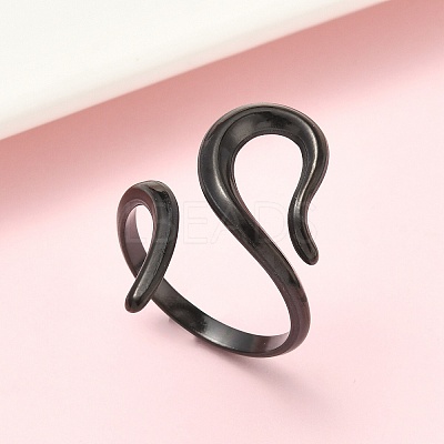 304 Stainless Steel Cuff Open Rings LS-RJEW-D338-02A-EB-1