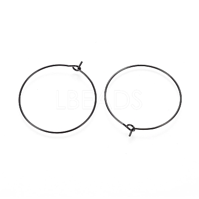 316L Surgical Stainless Steel Hoop Earring Findings X-STAS-D164-01B-1