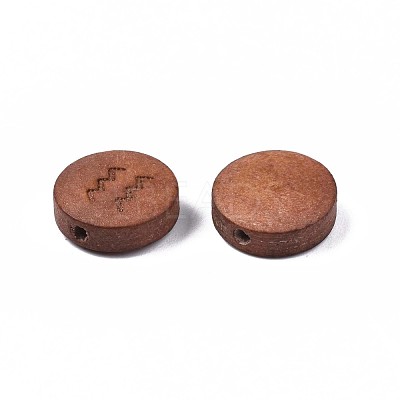 Laser Engraved Wood Beads WOOD-S053-53B-1