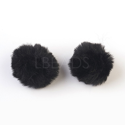 Handmade Faux Rabbit Fur Pom Pom Ball Covered Pendants LS-WOVE-F021-B10-1