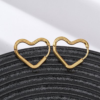 201 Stainless Steel Hoop Earrings EJEW-Z127-01G-05-1