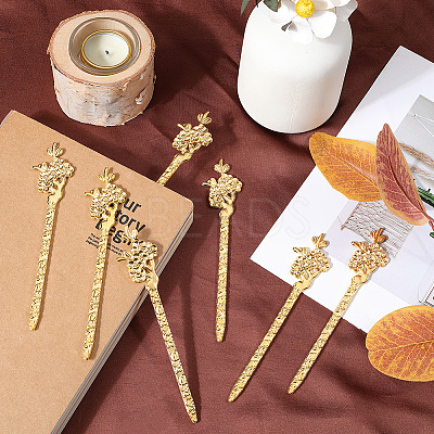 10Pcs Alloy Bookmarks AJEW-SC0003-51G-1