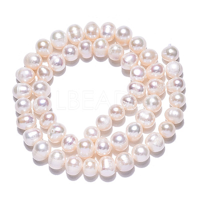 Natural Cultured Freshwater Pearl Beads Strands PEAR-N013-06F-1