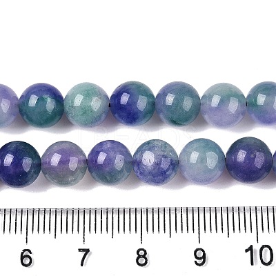 Dyed Natural White Jade Beads Strands G-T138-8mm-210-11-1
