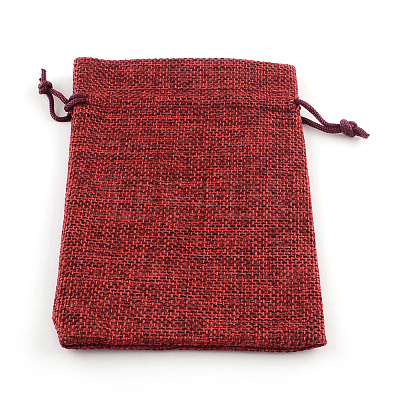 Burlap Packing Pouches Drawstring Bags LS-ABAG-Q050-15x20-06-1