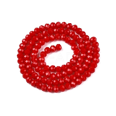 Opaque Solid Color Imitation Jade Glass Beads Strands EGLA-A044-P4mm-D15-1
