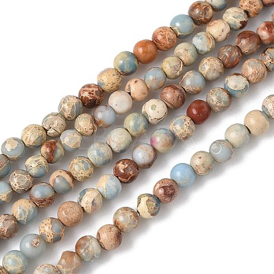 Dyed Natural Regalite/Imperial Jasper/Sea Sediment Jasper Beads Strands G-B124-C05-04-1