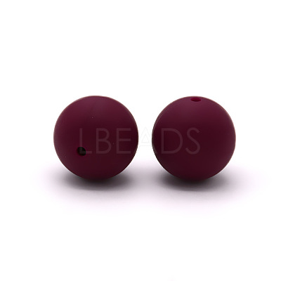 Round Food Grade Eco-Friendly Silicone Beads SI-JX0066A-24-1