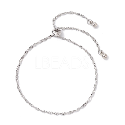 Adjustable 304 Stainless Steel Slider Bracelets BJEW-JB12328-01-1