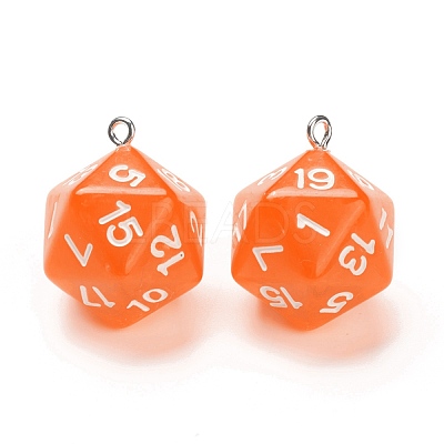 Transparent Acrylic Pendants MACR-O044-03A-1