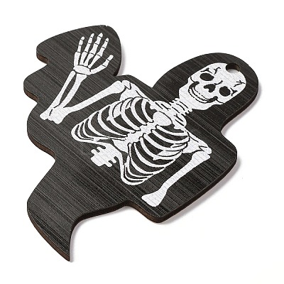 Halloween Printed Wooden Big Pendants LS-WOOD-I016-01D-1