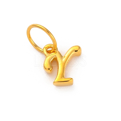 925 Sterling Silver Letter Charms with Jump Rings LS-STER-R008-01G-Y-1