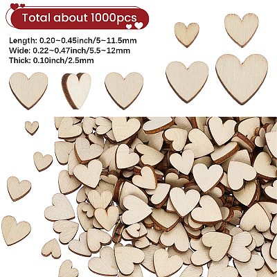 1000Pcs Undyed Natural Wood Beads WOOD-SC0002-34-1