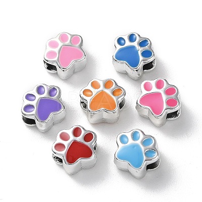 Acrylic European Beads X-OACR-F007-03S-1