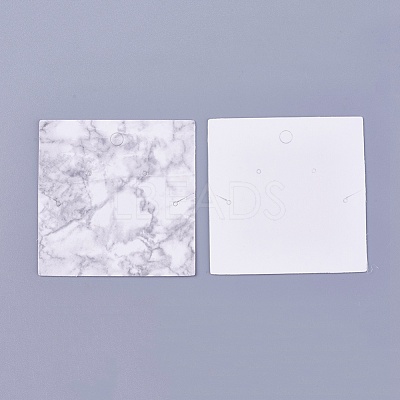 Cardboard Jewelry Display Cards X-CDIS-WH0010-02-1