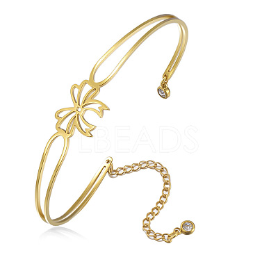 304 Stainless Steel Cuff Bangles for Women FS-WG13D36-02-1