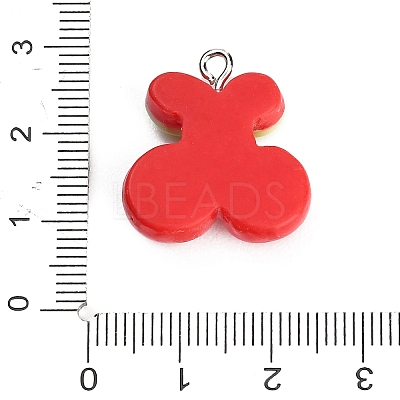 Resin with Alloy Pendants RE-CBA08CD-09B-1