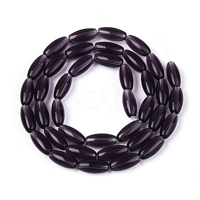 Transparent Glass Beads Strands GLAA-T028-15T-01-1