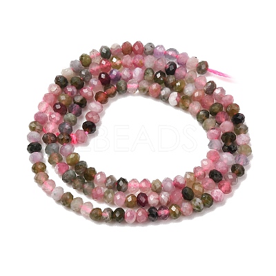 Natural Multicolor Tourmaline Beads Strands G-D110-E02-06-1