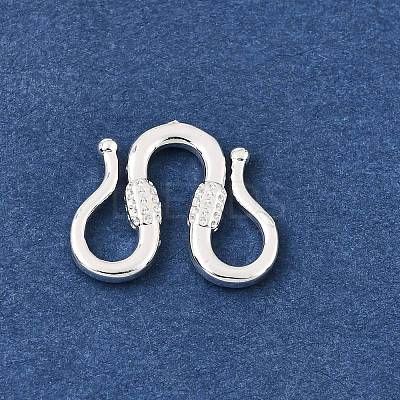 Brass M-Hook Clasps KK-CBA0DF0-14E-S-1