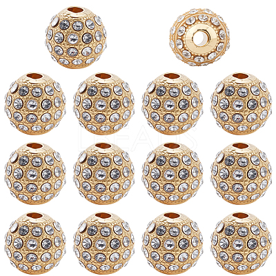 20Pcs Alloy Rhinestone Beads FIND-PA0001-21-1