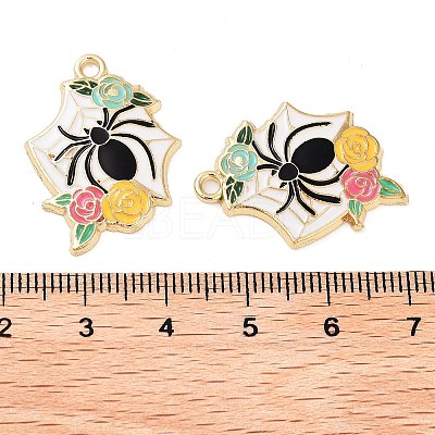 Halloween Theme Rack Plating Alloy Enamel Pendants X-FIND-Q099-02E-G-1
