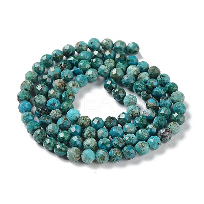Natural Chrysocolla Beads Strands G-P514-A03-03-1