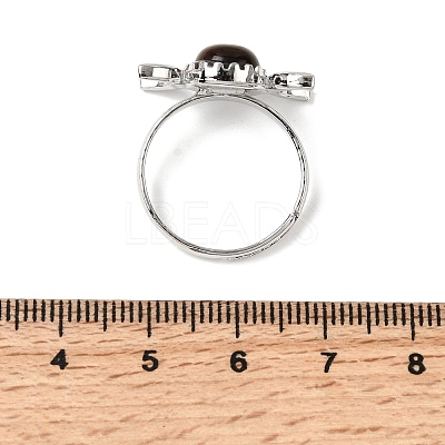 Gemstone Moon Adjustable Ring G-E150-05P-1