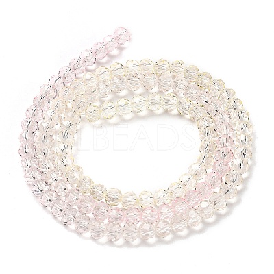 Transparent Painted Glass Beads Strands LS-DGLA-A034-T3mm-A25-1
